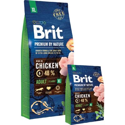 Brit Premium by Nature XL Hundfoder - Kyckling & Lax - 15kg Brit Premium by Nature XL Hundfoder - Kyckling & Lax - 15kg