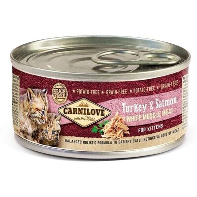 Carnilove Peru e Salmão Comida úmida para gatos - 12 x 100g Carnilove Peru e Salmão Comida úmida para gatos - 12 x 100g