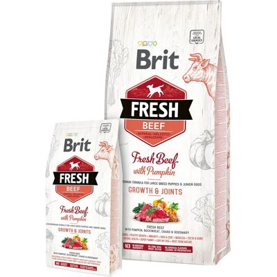 Brit Čerstvé hovězí s dýní pro štěňata 12kg - Krmivo pro psy Brit Čerstvé hovězí s dýní pro štěňata 12kg - Krmivo pro psy