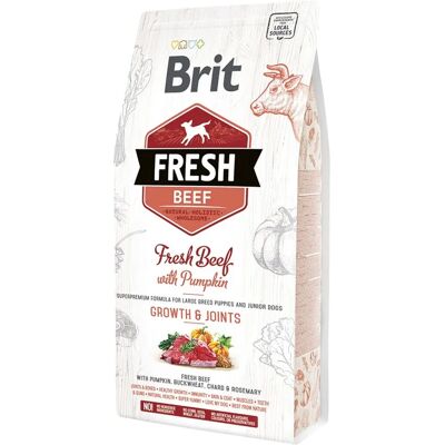 Brit Fresh Bœuf Junior Croissance et Articulations - Nourriture pour chiens - Publicité Brit Fresh Bœuf Junior Croissance et Articulations - Nourriture pour chiens - Publicité