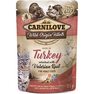 Carnilove Ragout Wild Origin Fillets wet food Multipack - Turkey, duck, trout, pheasant (12x85g) Carnilove Ragout Wild Origin Fillets wet food Multipack - Turkey, duck, trout, pheasant (12x85g)