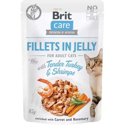 Brit Care Kalkun og Reker i Gelé - Våtfôr til katter - 85 g Brit Care Kalkun og Reker i Gelé - Våtfôr til katter - 85 g