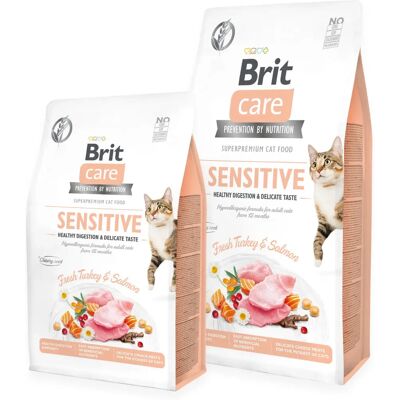 Brit Bezobilná hypoalergenní suchá potrava pro citlivé kočky - 2kg Brit Bezobilná hypoalergenní suchá potrava pro citlivé kočky - 2kg