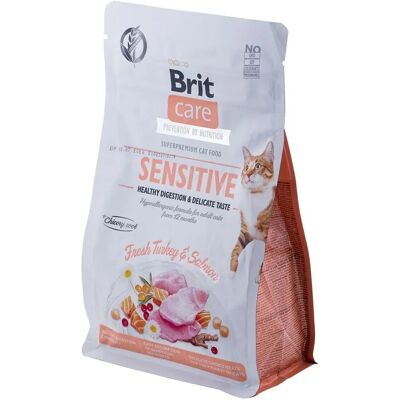 Brit Care spannmålsfri känslig kattmat - kalkon och lax - 400 g Brit Care spannmålsfri känslig kattmat - kalkon och lax - 400 g