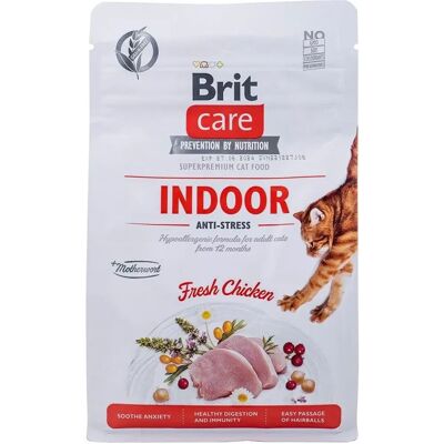 Brit Care Vuxen Kyckling Glutenfri Inomhus Anti-Stress - Kattmat Brit Care Vuxen Kyckling Glutenfri Inomhus Anti-Stress - Kattmat