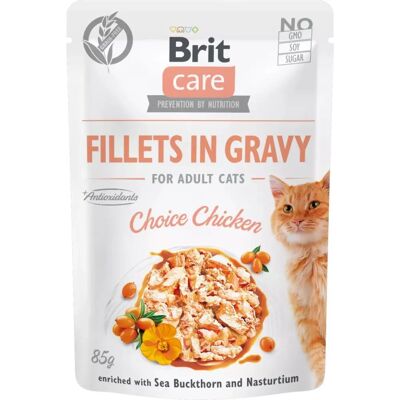 Brit Care Kyllingfilet i Saus for Katter - 85 g - Pakke 12 Brit Care Kyllingfilet i Saus for Katter - 85 g - Pakke 12