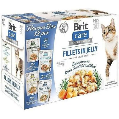 Brit Care Filets en Gelée Boîte - Nourriture humide pour chats - Publicité Brit Care Filets en Gelée Boîte - Nourriture humide pour chats - Publicité
