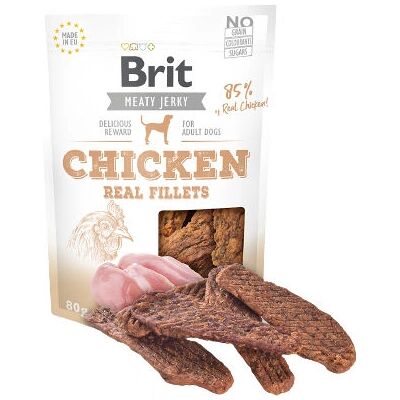 Brit Hundesnack - Kylling Jerky - 80g Brit Hundesnack - Kylling Jerky - 80g