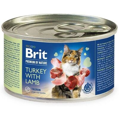 Brit Premium Kalkon Lamm - Våt kattmat - 200g Brit Premium Kalkon Lamm - Våt kattmat - 200g