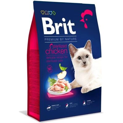 Brit Premium by Nature Kattemat - Sterilisert - Kylling - 8kg Brit Premium by Nature Kattemat - Sterilisert - Kylling - 8kg