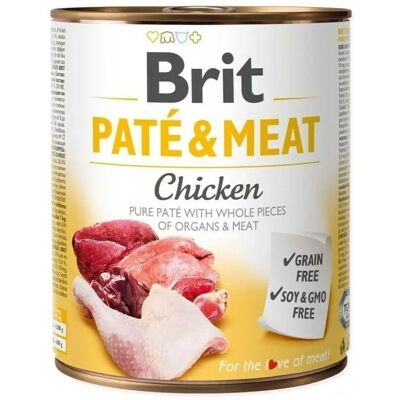 Brit Paté & Kött Kyckling och Kalv Våt Hundemat - 800G Brit Paté & Kött Kyckling och Kalv Våt Hundemat - 800G