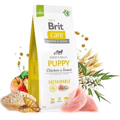 Brit Care Hundleverant hållbar valpfoder kyckling & insekter - 12 kg Brit Care Hundleverant hållbar valpfoder kyckling & insekter - 12 kg