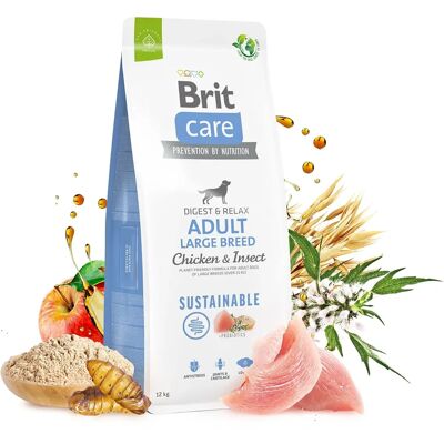 BRIT Care Stor Raskatt Hundmat - Kyckling & Insekter, Hållbar BRIT Care Stor Raskatt Hundmat - Kyckling & Insekter, Hållbar