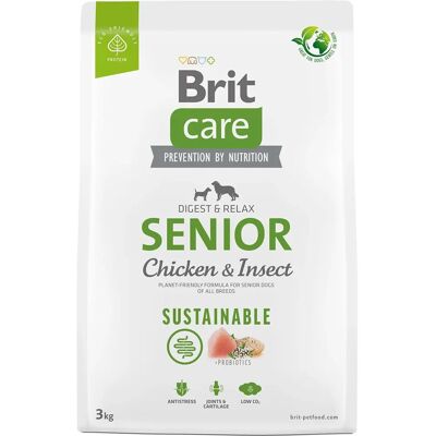 BRIT CARE Nourriture sèche durable pour chiens seniors au poulet et insectes - Publicité BRIT CARE Nourriture sèche durable pour chiens seniors au poulet et insectes - Publicité