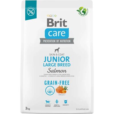 Brit Care Dog Grain-Free Junior Large Salmon 3Kg - Kutyatáp Brit Care Dog Grain-Free Junior Large Salmon 3Kg - Kutyatáp