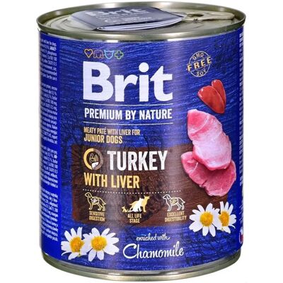 Brit Care Brit Premium Aikuinen Kalkkuna ja Maksalla - Märkäruoka koirille - 800g Brit Care Brit Premium Aikuinen Kalkkuna ja Maksalla - Märkäruoka koirille - 800g