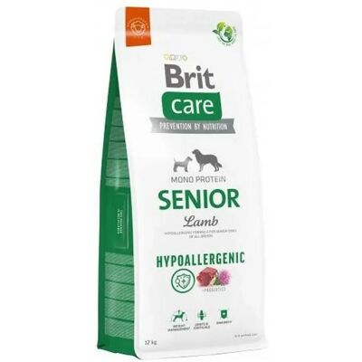 Brit Care Hypoallergen Senior Lam & Ris - Tørrfôr for hunder - 12 kg Brit Care Hypoallergen Senior Lam & Ris - Tørrfôr for hunder - 12 kg
