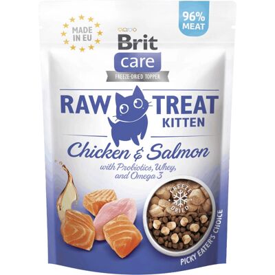 Brit Care Raw Treat Chaton Poulet Saumon - Friandises - Publicité Brit Care Raw Treat Chaton Poulet Saumon - Friandises - Publicité