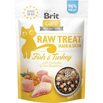 Brit Raw Treat Torrfoder till katter Fisk och Kalkon - 40g Brit Raw Treat Torrfoder till katter Fisk och Kalkon - 40g