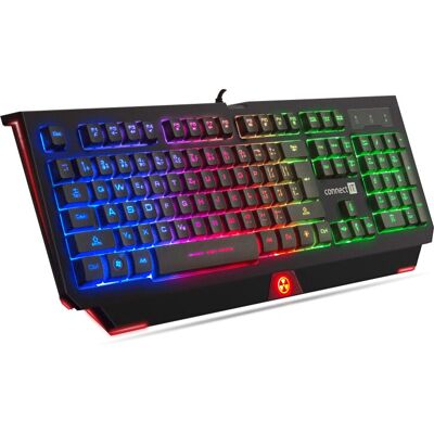 Herní klávesnice RGB Battle Rainbow od Connect IT - Černá Herní klávesnice RGB Battle Rainbow od Connect IT - Černá