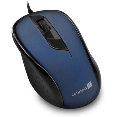 Connect IT CMO-1200-BL Maus - Rechtshänder, Optisch, 1000 DPI Connect IT CMO-1200-BL Maus - Rechtshänder, Optisch, 1000 DPI