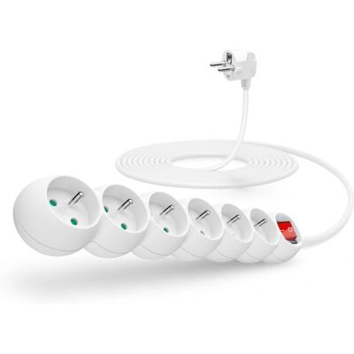 Connect IT - CI-1281 - 5 m - Weiß - Steckdosenleiste Connect IT - CI-1281 - 5 m - Weiß - Steckdosenleiste