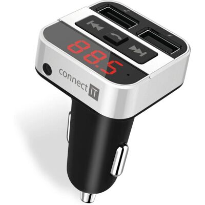 Connect IT CCC-8800-SL FM Sender - Bluetooth, USB, Auto Connect IT CCC-8800-SL FM Sender - Bluetooth, USB, Auto