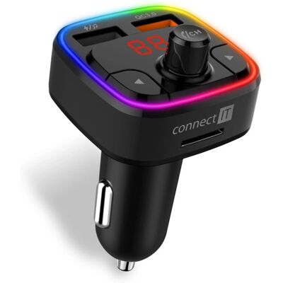Connect IT CarRGB Bluetooth FM Transmitter - Schwarz - Autoradio Zubehör Connect IT CarRGB Bluetooth FM Transmitter - Schwarz - Autoradio Zubehör