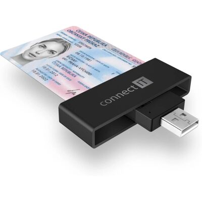 Connect IT CFF-3000-BK USB Smart Card Reader Connect IT CFF-3000-BK USB Smart Card Reader