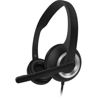 Connect It Home & Office - USB Kopfhörer mit Mikrofon faltbar und geräuschunterdrückend - SCHWARZ Connect It Home & Office - USB Kopfhörer mit Mikrofon faltbar und geräuschunterdrückend - SCHWARZ