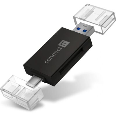 Connect IT CFF-1020-BK Kartenleser - USB 3.2 Gen 1 - Schwarz Connect IT CFF-1020-BK Kartenleser - USB 3.2 Gen 1 - Schwarz