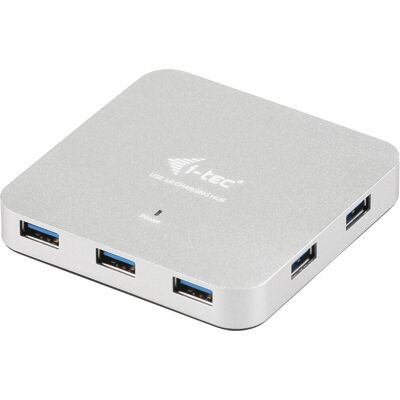 i-tec Metal U3HUBMETAL7 - Hub USB 7 Ports - Argent Gris - Publicité i-tec Metal U3HUBMETAL7 - Hub USB 7 Ports - Argent Gris - Publicité