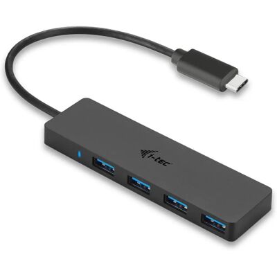 i-tec Advance C31HUB404 USB-C Hub 4 Portar - USB 3.2 Gen 2, Svart i-tec Advance C31HUB404 USB-C Hub 4 Portar - USB 3.2 Gen 2, Svart