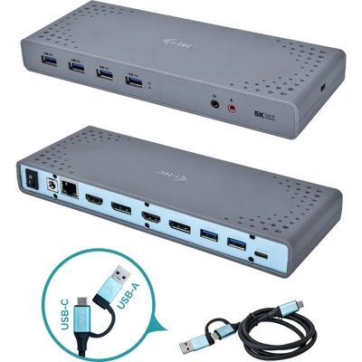 Station d'accueil i-Tec - Dual 4K, USB 3.2, HDMI, DisplayPort Station d'accueil i-Tec - Dual 4K, USB 3.2, HDMI, DisplayPort