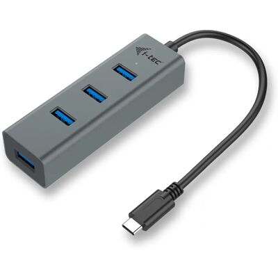 i-tec i-tec Metal C31HUBMETAL403 USB Hub - 4 Ports - Grau i-tec i-tec Metal C31HUBMETAL403 USB Hub - 4 Ports - Grau
