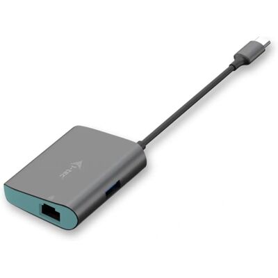 i-tec i-tec Metal C31METALANHUB Dock pour ordinateur portable - Gris & Turquoise i-tec i-tec Metal C31METALANHUB Dock pour ordinateur portable - Gris & Turquoise