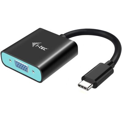 i-tec i-tec USB-C na VGA Adaptér - Full HD 1080p - Černá & Tyrkysová i-tec i-tec USB-C na VGA Adaptér - Full HD 1080p - Černá & Tyrkysová
