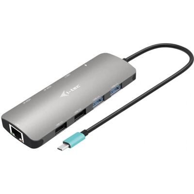 i-tec C31NANOHDM2DOCPD Sølv Laptop Dock - Dobbelt HDMI, USB-C i-tec C31NANOHDM2DOCPD Sølv Laptop Dock - Dobbelt HDMI, USB-C