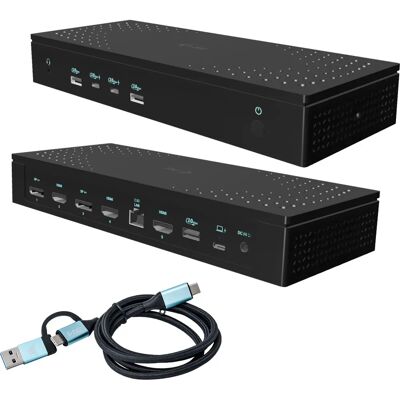 i-tec i-tec CA5MONITORDOCKPD Laptop Dock - 5 Monitore - 4K/60Hz - Schwarz i-tec i-tec CA5MONITORDOCKPD Laptop Dock - 5 Monitore - 4K/60Hz - Schwarz