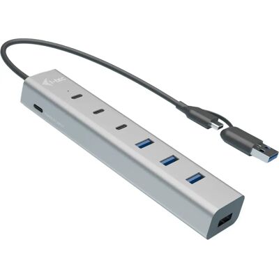 i-tec i-tec CAHUBMETAL7 USB Hub - Grey i-tec i-tec CAHUBMETAL7 USB Hub - Grey