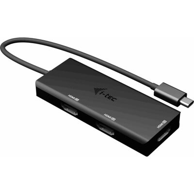 Adattatore USB-C a HDMI i-tec C31TRIPLE4KHDMIPD - Cavo video, 3x HDMI, 0.2m, Nero Adattatore USB-C a HDMI i-tec C31TRIPLE4KHDMIPD - Cavo video, 3x HDMI, 0.2m, Nero