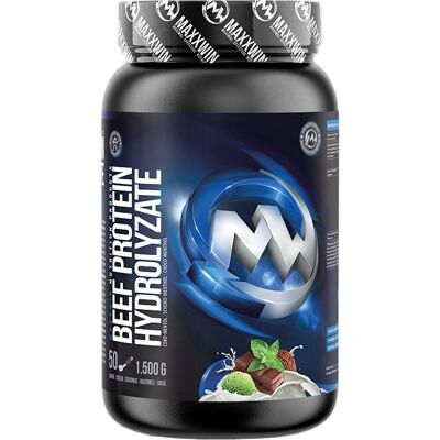 MaxxWin Hydrolyzát Hovězího Proteinu - Čokoláda-Máta 1500g MaxxWin Hydrolyzát Hovězího Proteinu - Čokoláda-Máta 1500g