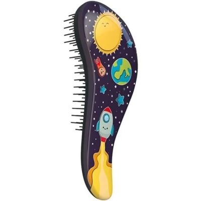 Spazzola per Capelli Dtangler Happy Go - Disentaglio, Setole in Nylon Flessibili Spazzola per Capelli Dtangler Happy Go - Disentaglio, Setole in Nylon Flessibili