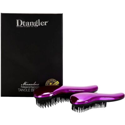 Dtangler Miraculous Purple Haarbürsten-Set - Für alle Haartypen Dtangler Miraculous Purple Haarbürsten-Set - Für alle Haartypen