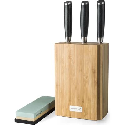 G21 Messerset - Damaststahl - Bambusständer G21 Messerset - Damaststahl - Bambusständer