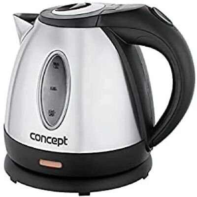 Bouilloire électrique Concept RK3130 - 1,2L, Noir/Argent, 1630W Bouilloire électrique Concept RK3130 - 1,2L, Noir/Argent, 1630W