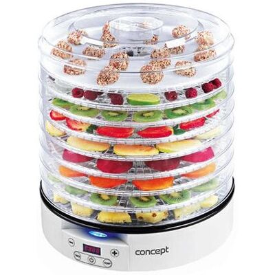 Disidratatore alimentare Concept SO2020 - Raw Food, Argento, 500W Disidratatore alimentare Concept SO2020 - Raw Food, Argento, 500W