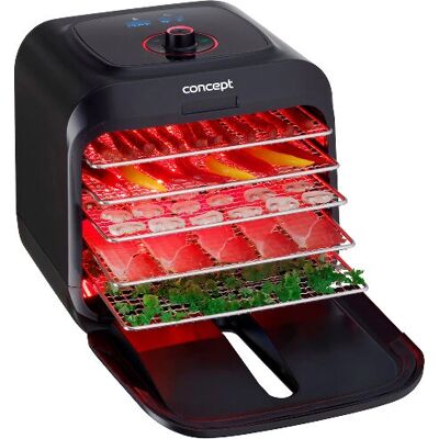 Concept SO4000 Lebensmittelentwässerer - 500 W, Schwarz, 5 Gitter Concept SO4000 Lebensmittelentwässerer - 500 W, Schwarz, 5 Gitter