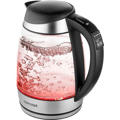 Concept RK4120 - Schwarz, Edelstahl, Transparent - Elektrischer Wasserkocher Concept RK4120 - Schwarz, Edelstahl, Transparent - Elektrischer Wasserkocher