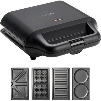 Concept SV3055 - Zwart - Broodje- en Sandwichmaker Concept SV3055 - Zwart - Broodje- en Sandwichmaker